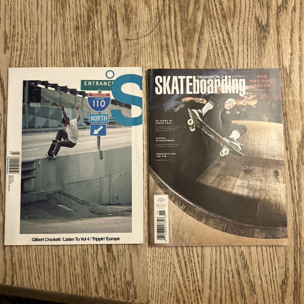 Transworld Skateboarding Magazines November 2013 Santa Cruz March 2014 Europe